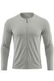 Ghassy Co. Erkek Tam Fermuarlı Dalgıç Kumaş Uzun Kollu Slim Fit Esnek Spor Sweatshirt