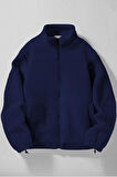 Ghassy Co. Erkek Alaska Regular Peluş Sherpa Kışlık  Tam Fermuarlı Polar Sweatshirt