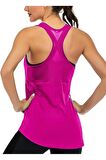 Ghassy Co. Kadın Racerback Sırt Açık Yarı Fileli Antrenman Yoga Koşu Spor Atlet Tank Tops 1780