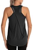 Ghassy Co. Kadın Cross Üst Sırt File Detaylı Antrenman Yoga Spor Atlet Tank Tops 1783