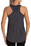Ghassy Co. Kadın Cross Üst Sırt File Detaylı Antrenman Yoga Spor Atlet Tank Tops 1783