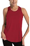 Ghassy Co. Kadın Cross Üst Sırt File Detaylı Antrenman Yoga Spor Atlet Tank Tops 1783