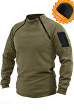 Ghassy Co. Erkek Airforce Tactical Thermal Tech Fonksiyonel Kol Cepli Polar