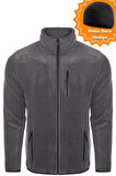 Ghassy Co. Erkek Pro Rüzgar Geçirmez 5 Cepli Outdoor Tam Fermuarlı Polar Ceket