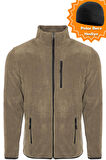 Ghassy Co. Erkek Pro Rüzgar Geçirmez 5 Cepli Outdoor Tam Fermuarlı Polar Ceket