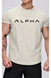 Ghassy Co. Erkek Alpha Sports Reglan Oval Kesim Penye T-shirt