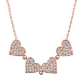 Gümüş Kalpli Açılabilen Yonca Kadın Kolye