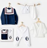 Andy Wawa Hastane Çıkışı 5li Sailor Bear Lacivert - Beyaz