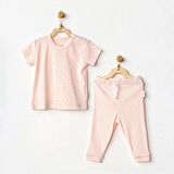 Andywawa Jacquard 2'li Kısa Kollu Bebek Takımı AC24709