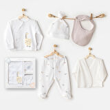 Erkek Bebek Hastane Çikişi 5 Pcs Newborn Set Little King AC25800