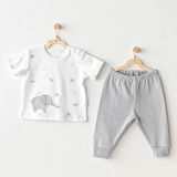 Erkek Bebek Takım 2 Parça Set Little King AC25809