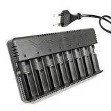 Ayt Powermaster PMR-21525 8 li Li-on Pil Şarj Cihazı Aleti 3.7V 1.2V 3.2V 26650 18650 16340 14500 Uyumlu