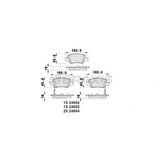 Toyota Fren Balatası Arka Toyota  Aurıs 1.4 D4d 1.6 07-> Corolla 1.4 D4d 1.6 07-12 İkaz Kablolu - Braxıs Ab0190