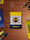 FB Fenerbahçe Taraftar Not Defteri  72 Yaprak Çizgili A6 Ödev Defteri
