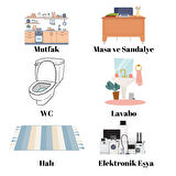 MyClean Beyaz Sabun Katkılı Islak Yüzey Temizlik Havlusu 250 Yaprak Plastik Kovada 609619