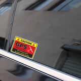 4x uyarı araba Sticker dikkat GPS takip sistemi Etiketi