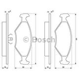 Bosch Fren Balatası Ön 151Mm Palio 1.4 87