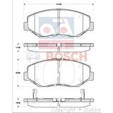 Bosch Fren Balatası Ön 142Mm Cr V II 2.0 02