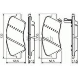 Bosch Fren Balatası Ön 133Mm Rıo III 1.1 Crdı 11