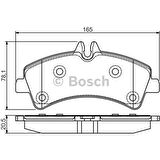Bosch Fren Balatası Arka 165Mm Crafter 2.5 Tdı 06