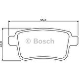 Bosch Fren Balatası Arka 95Mm Cıtan 12 Kangoo 08