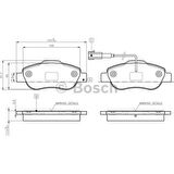 Bosch Fren Balatası Ön Fıslı Fiat Fiorino 1.3 Multıjet 1.4 02.2008 0986495097