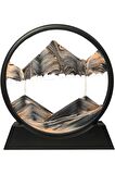Hareketli Kum Sanatı Resim Sandscapes Yuvarlak Cam 3d Derin Deniz Kumu