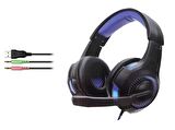 Piranha 2145 Mikrofonlu Stereo Oyuncu Kulak Üstü Kablolu Kulaklık