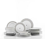 Kütahya Porselen Leonberg Orbit 24 Parça 6 Kişilik Yemek Takımı