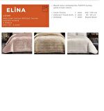 BRİLLANT 43189 ELİNA YATAK ÖRTÜSÜ TAKIMI - KADİFE KUMAŞ 3 PARÇA