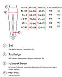 Kadın Snow Kot Rengi Lazer Detaylı Relax Fit %100 Koton Denim