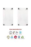 2' li 30x52 cm Damarlı Mermer Desenli Cam Ocak Arkası Koruyucusu