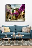 60 x 70 cm Provence Desenli Cam Tablo 4mm Temperli Camdır