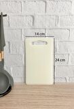 Kesme Tahtası Plastik Beyaz 14x24 cm