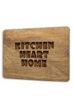 30x40 cm Kıtchen Heart Home Cam Kesme Tablası/Tahtası