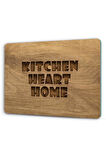 20x30 cm Cam Kesme Tahtası Kitchen Heart Home