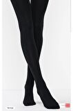 Termal Kadın Siyah Içi Polar Kışlık Esnek Külotlu Çorap