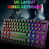 T60 Siyah Red Switch  Türkçe Q Gaming Typ-C Oyuncu Klavyesi