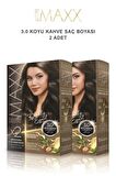 Maxx Deluxe Saç Boyası 3.0 Koyu Kahve X2