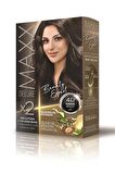 Maxx Deluxe Saç Boyası 4.0 Kahve-Profesyonel Cillten Boya Silici Set
