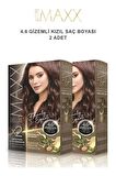 Maxx Deluxe Saç Boyası 4.6 Gizemli Kızıl  X2