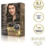 Maxx Deluxe Krem Saç Boyası 6.1 Küllü Koyu Kumral