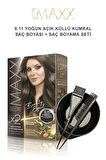 Maxx Deluxe Saç Boyası 8.11 Yoğun Açık Küllü Kumral-Boyama Seti