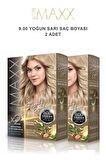 Maxx Deluxe Saç Boyası 9.00 Yoğun Sarı X2