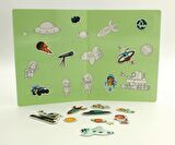 Todizoo Space World Manyetik Hikaye Oluşturma