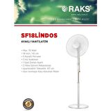 Raks Sf 18 Lindos 5 Kanatlı 75 W Ayaklı Vantilatör