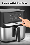 H20 1700 Watt XL Dijital Dokunmatik 8 Ön Programlı Airfryer Yağsız Kızartma Sıcak Hava Fritöz