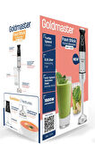 GoldMaster Fast Stick İnox 1500 Watt 4 Bıçaklı Paslanmaz Hazneli Çubuk El Blender Seti GM-7205