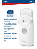 Nec Taşınabilir Mini Mesh Nebulizatör Beyaz