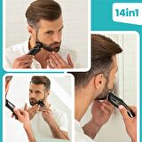 Gold Master Azur 14 in 1 Kuru Çok Amaçlı Tıraş Makinesi Siyah